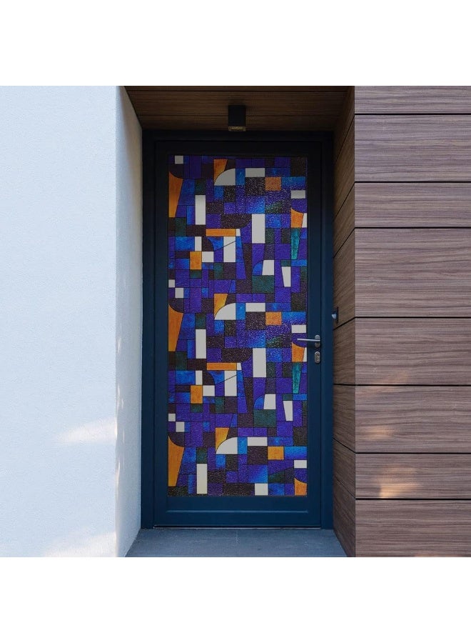 BDF Buydecorativefilm 3ABST2 Window Film Abstract Stained Glass (36" X 53" (2 Continuous Patterns)) - Image 2