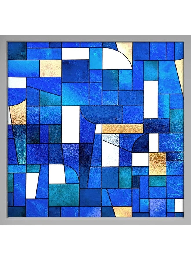 BDF Buydecorativefilm 3ABST2 Window Film Abstract Stained Glass (36" X 53" (2 Continuous Patterns)) - Image 1