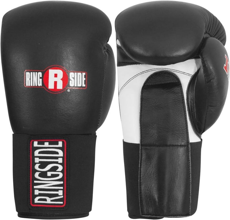 Ringside IMF Tech Hook and Loop Boxing Training Sparring Gloves - 14oz Black - Image 2