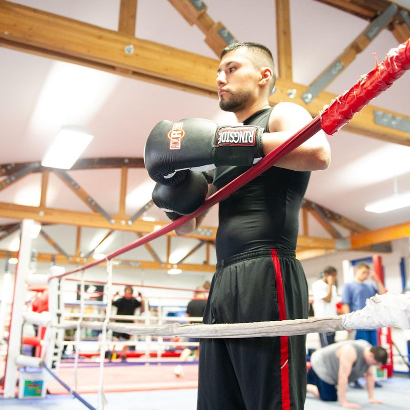 Ringside IMF Tech Hook and Loop Boxing Training Sparring Gloves - 14oz Black - Image 4