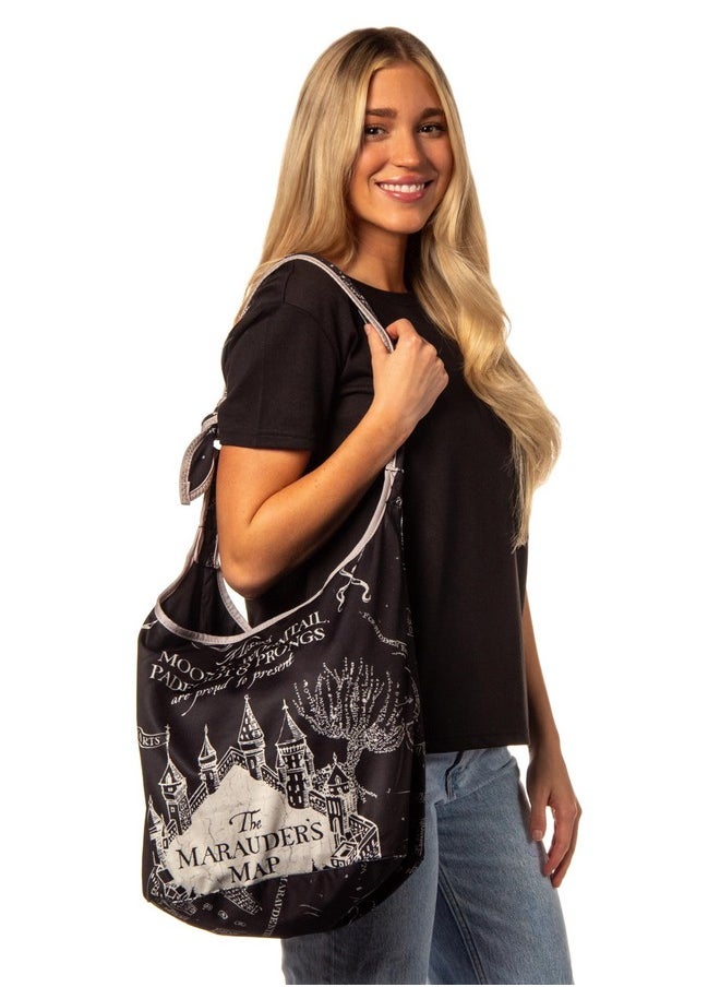 Bioworld - Harry Potter The Marauder'S Map Hogwarts Shoulder Crossbody Purse Hobo Bag Adjustable Strap - Image 1