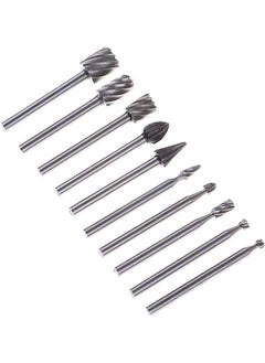 HSS Carbide Rotary Files Diamond Burrs Set Fits Dremel Rotary Tool for Grinder Drill, DIY Wood-working Carving, Metal Polishing, Engraving Drilling