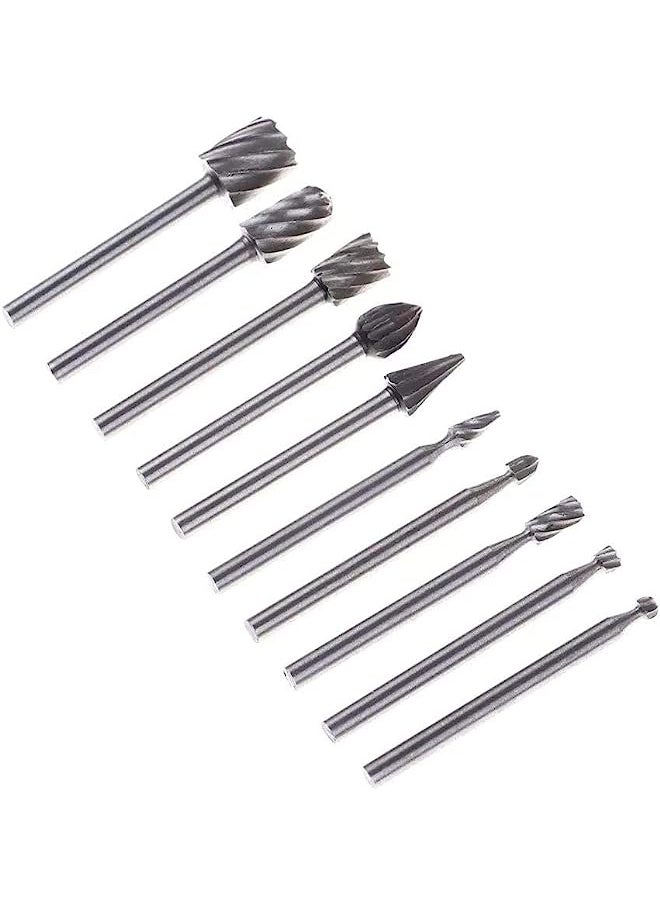 erorex - HSS Carbide Rotary Files Diamond Burrs Set Fits Dremel Rotary Tool for Grinder Drill, DIY Wood-working Carving, Metal Polishing, Engraving Drilling - Image 1