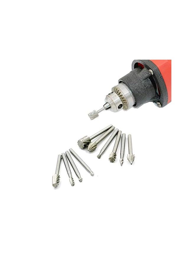 erorex - HSS Carbide Rotary Files Diamond Burrs Set Fits Dremel Rotary Tool for Grinder Drill, DIY Wood-working Carving, Metal Polishing, Engraving Drilling - Image 1