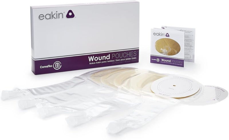 Convatec 839261 Eakin Wound Pouch w/Remote Drainage Attachment-10/Box