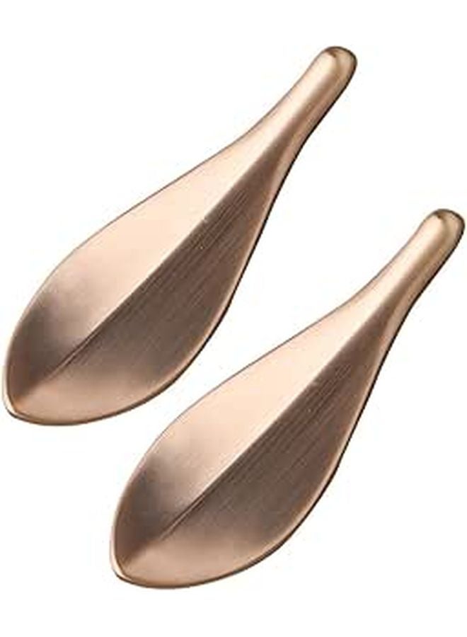 2Pcs Antique Bronze Leaf Cabinet Door Handles for Wardrobes and Drawers Easy to Install - Image 1