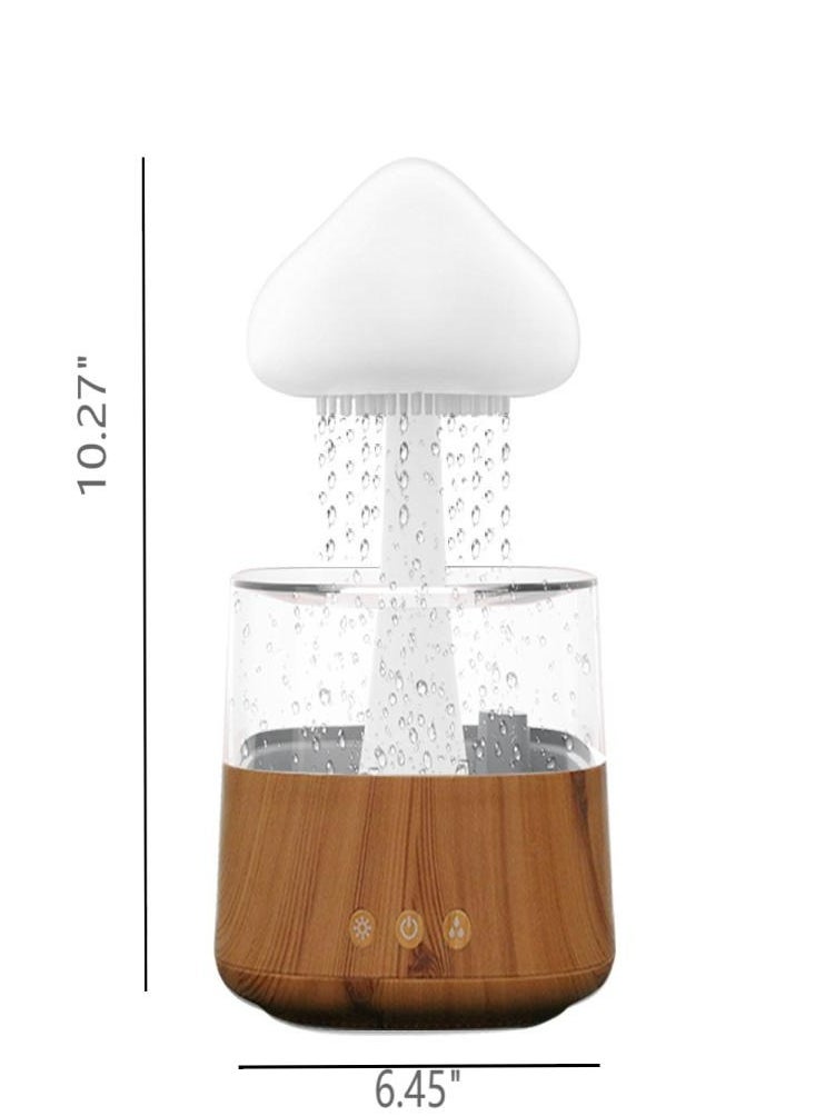 Oasisgalore - Oasisgalore Rain Cloud Humidifier Mushroom Essential Oil Diffuser with 7 Colors Light Aroma Diffuser for Office Home - Image 1
