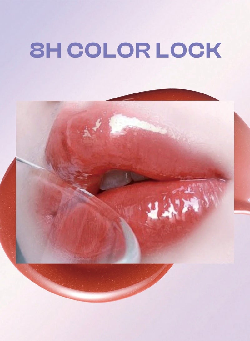 كولوركي ملمع شفاه Essence Lock Shine Cushion مرطب غير لزج أحمر شفاه سائل يدوم طويلاً لا يترك خطوطًا على الشفاه هدية للنساء والأمهات والزوجات للاستخدام اليومي والحفلات والسفر B02 - Image 5