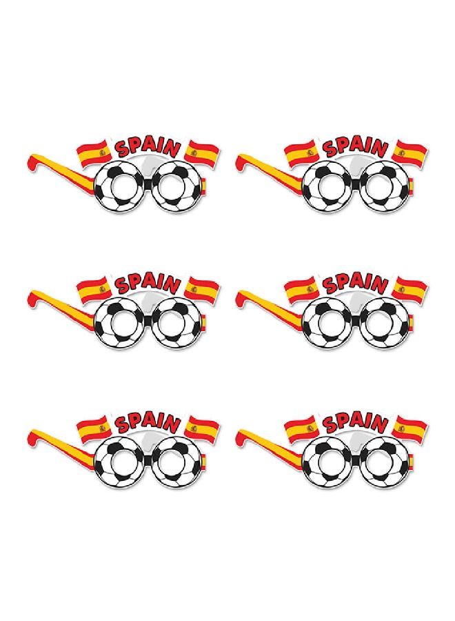 ThePartyPopper Spain Soccer World Cup Paper Eyeglasses