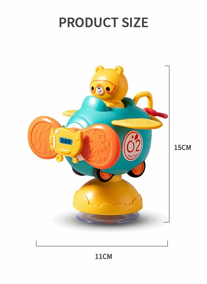 GROIC - Suction Cup Rotating Toys Baby Toys, Sensory Toys Bathing Toys, Spinning Top Toys Early Education Toys Dining Chair Toys Inertial Car Toys - Image 1