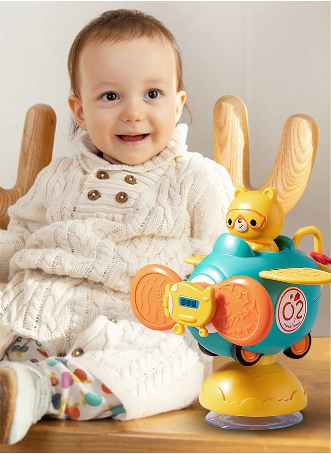 GROIC - Suction Cup Rotating Toys Baby Toys, Sensory Toys Bathing Toys, Spinning Top Toys Early Education Toys Dining Chair Toys Inertial Car Toys - Image 1