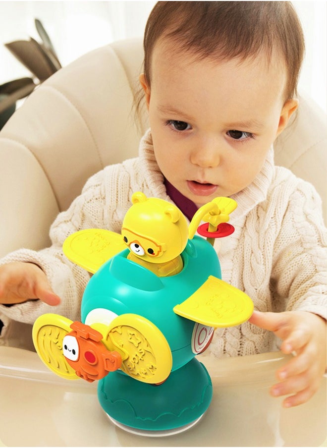 GROIC - Suction Cup Rotating Toys Baby Toys, Sensory Toys Bathing Toys, Spinning Top Toys Early Education Toys Dining Chair Toys Inertial Car Toys - Image 1