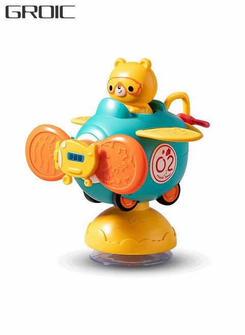 Suction Cup Rotating Toys Baby Toys, Sensory Toys Bathing Toys, Spinning Top Toys Early Education Toys Dining Chair Toys Inertial Car Toys