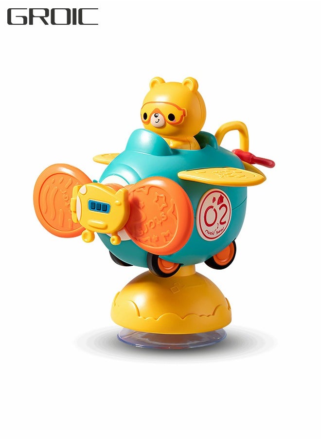 GROIC - Suction Cup Rotating Toys Baby Toys, Sensory Toys Bathing Toys, Spinning Top Toys Early Education Toys Dining Chair Toys Inertial Car Toys - Image 1