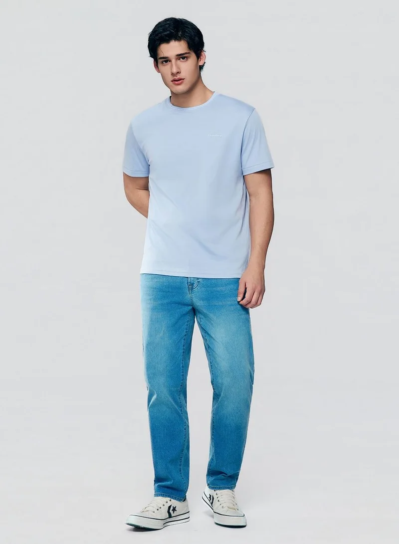 GIORDANO Men's Slim Fit Liquid Touch Cotton Tee