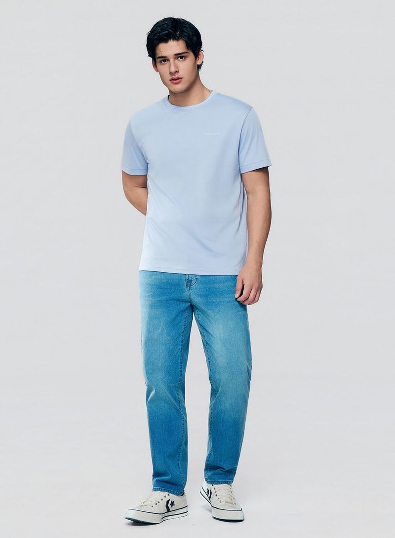 GIORDANO Men's Slim Fit Liquid Touch Cotton Tee - Image 2