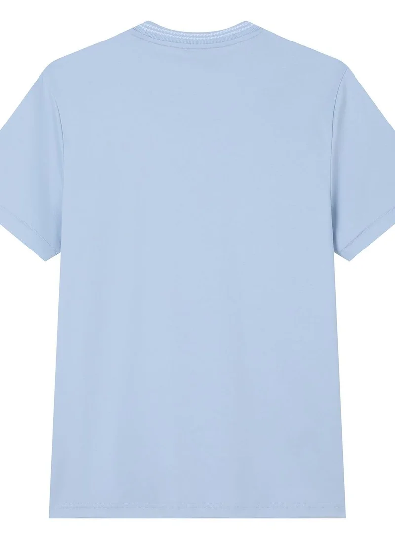 GIORDANO  Men's Slim Fit Liquid Touch Cotton Tee for Men | Best Price UAE