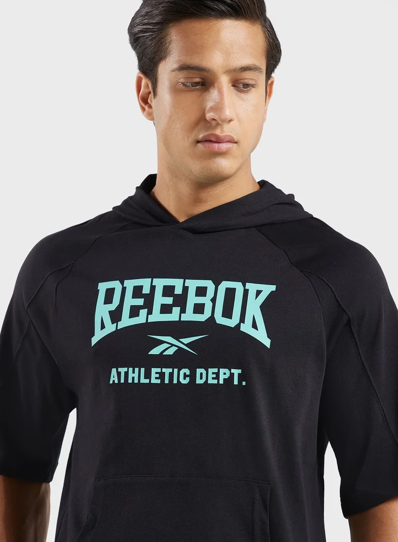 Reebok Wor Graphic Ss Hoodie