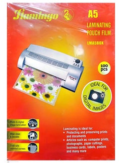 FLAMINGO Laminating Pouch film A5 100 Sheets  - Image 1