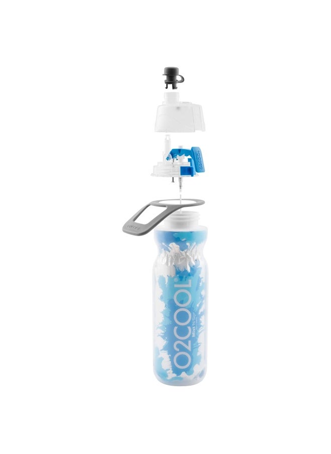 O2COOL Mist N Sip Misting Water Bottle 2-In-1 Mist And Sip Function With No Leak Pull Top Spout Flamingo  - Image 4
