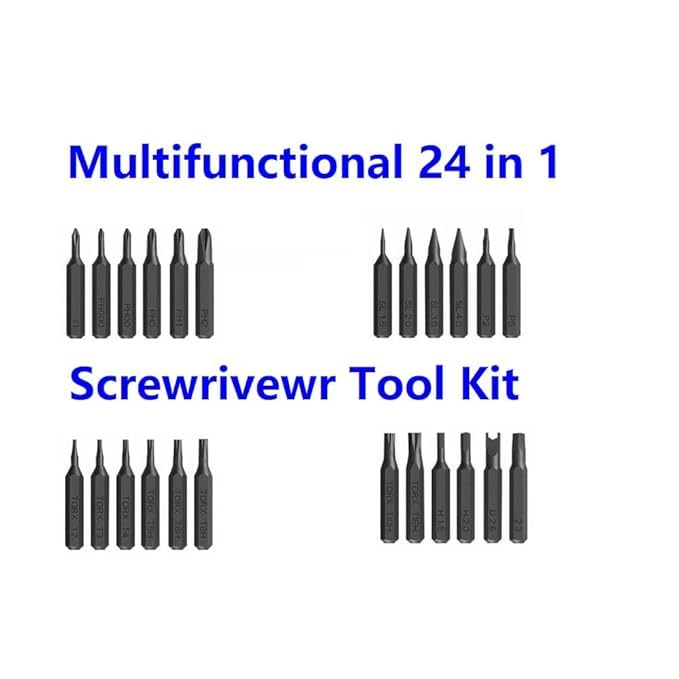 Scaroal 24 In 1 Precision Screwdriver Set Magnetic Sturdy Compact Kit for Fixing Electronics Laptops Mobile Phones PC EyeGlasses Household Repair Multipurpose Hand Tool Kit - Image 3