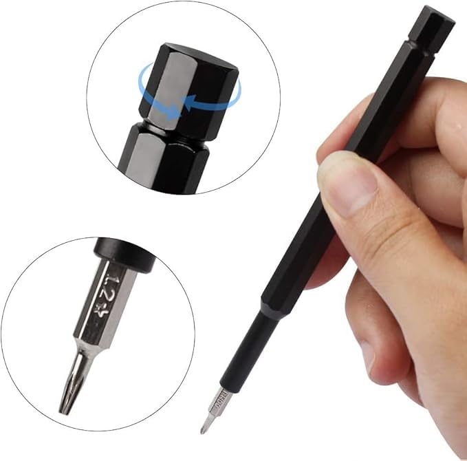 Scaroal 24 In 1 Precision Screwdriver Set Magnetic Sturdy Compact Kit for Fixing Electronics Laptops Mobile Phones PC EyeGlasses Household Repair Multipurpose Hand Tool Kit - Image 2