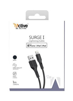 Active Active Surge Lightning Cable 1M Black  - Image 2