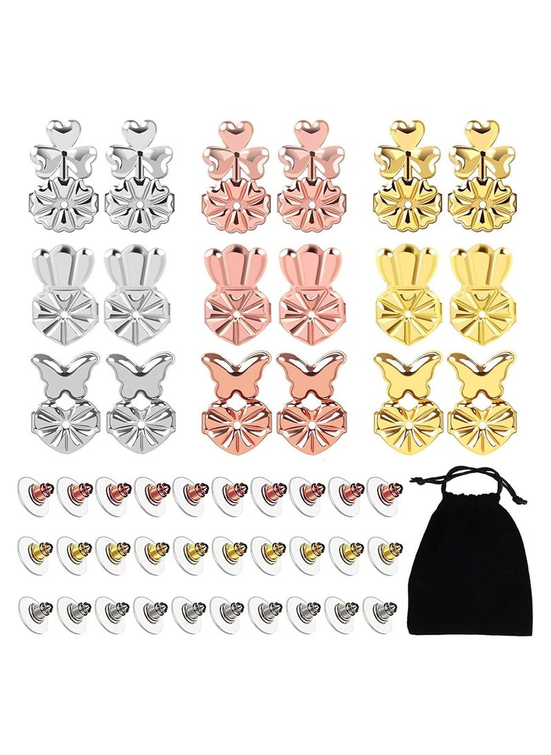 SYOSI - Earring Lifters Earring Backs Replacements Earring Backs Lifter for Droopy Ears Adjustable Hypoallergenic Earring Secure Backs for Heavy Earring - Image 1