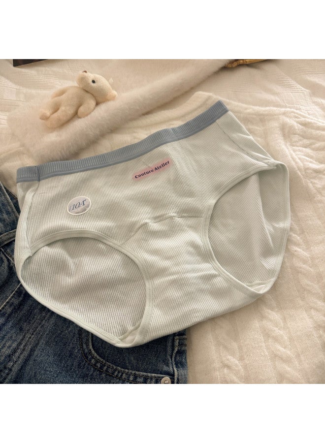 10a Antibacterial! Underwear Cotton Girls Cotton Autumn And Winter New Cotton Long Antibacterial Crotch Ladies Triangle Shorts