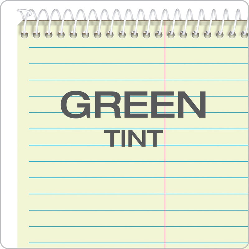 Tops Steno Books, 6" x 9", Gregg Rule, Green Tint Paper, 80 Sheets, 12 Pack (8021) - Image 5