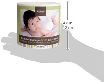 Kushies 100 ورقة من بطانات الحفاضات القابلة للشطف بالكامل والقابلة للتحلل البيولوجي - Image 3