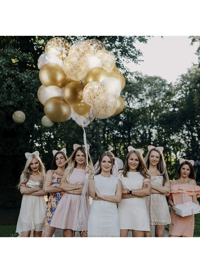 60 PCS Balloons Suitable for Party Decorations Gold  - Image 3