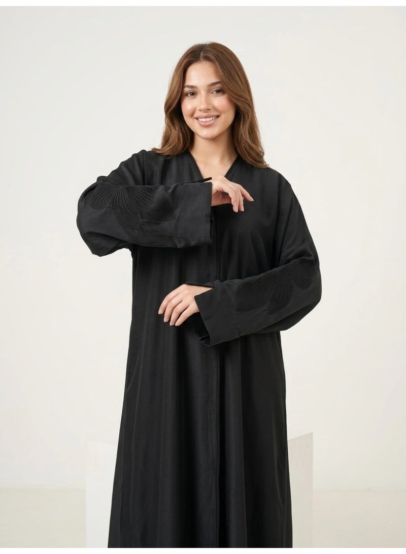 BHNS Abayas for school and abayas for the confusing age | Abaya for the confusing age and abaya for the confusing age | Colored abayas for the confusing age and abayas for the confusing age | Abaya for the confusing age and abayas for young ones | Small abayas for girls that suit every style | Abaya for short girls and abaya for short | Abaya for school and abayas for intermediate | Abaya for secondary and abaya for university | Fancy elegant soft luxurious abayas | Abaya of the trend Gulf bisht black | Abayas for teenage girls and for teenagers suitable for middle school - Image 4