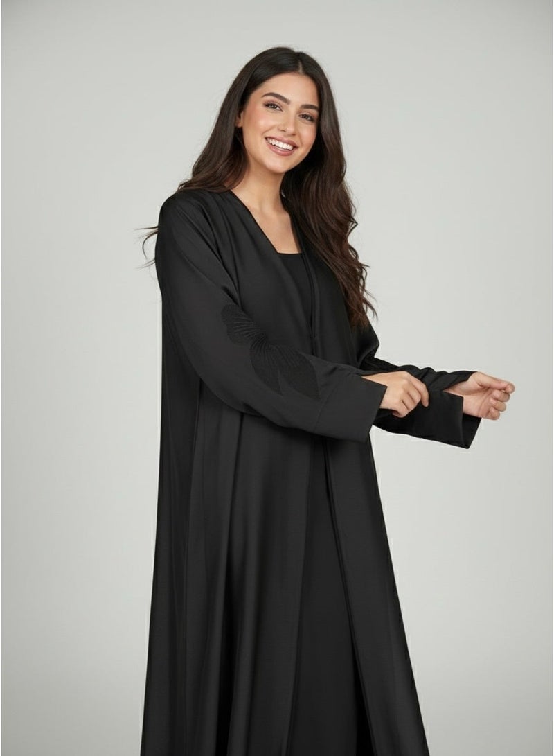BHNS Abayas for school and abayas for the confusing age | Abaya for the confusing age and abaya for the confusing age | Colored abayas for the confusing age and abayas for the confusing age | Abaya for the confusing age and abayas for young ones | Small abayas for girls that suit every style | Abaya for short girls and abaya for short | Abaya for school and abayas for intermediate | Abaya for secondary and abaya for university | Fancy elegant soft luxurious abayas | Abaya of the trend Gulf bisht black | Abayas for teenage girls and for teenagers suitable for middle school - Image 3