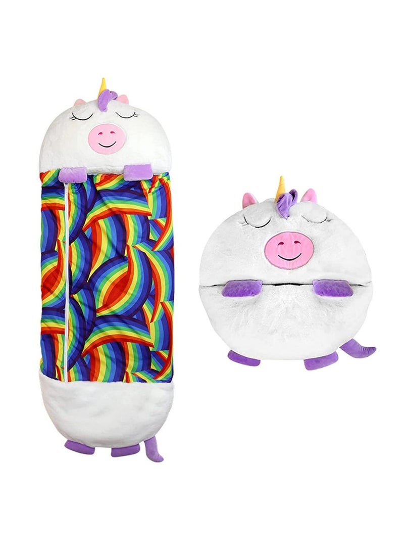 Cool Baby COOLBABY Kids Cartoon Large Portable Folding Pillow and Sleeping Bag for Girls and Boys for Playing and Camping  - Image 1