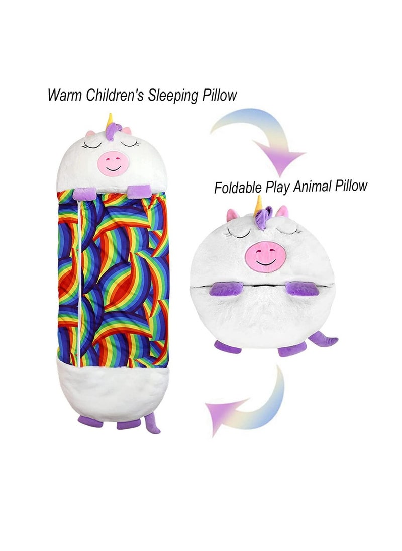 Cool Baby COOLBABY Kids Cartoon Large Portable Folding Pillow and Sleeping Bag for Girls and Boys for Playing and Camping  - Image 3