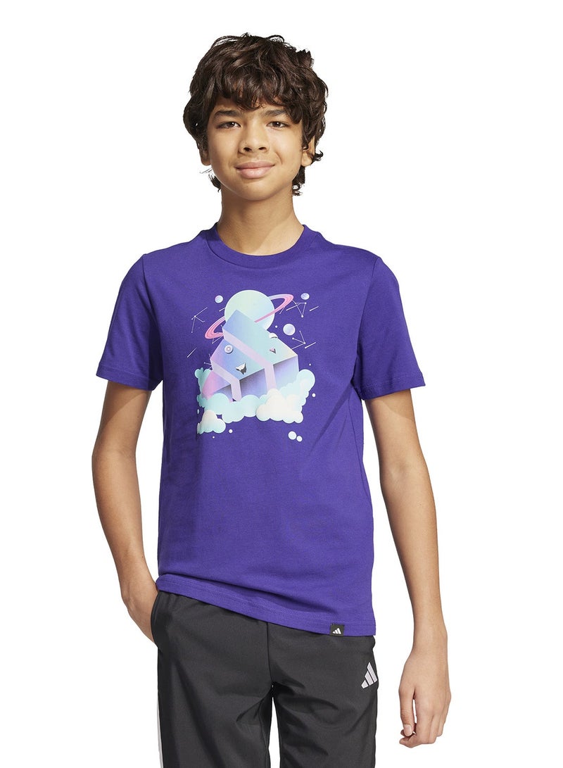 Adidas Youth All Day I Dream About Graphic T-Shirt - Image 1