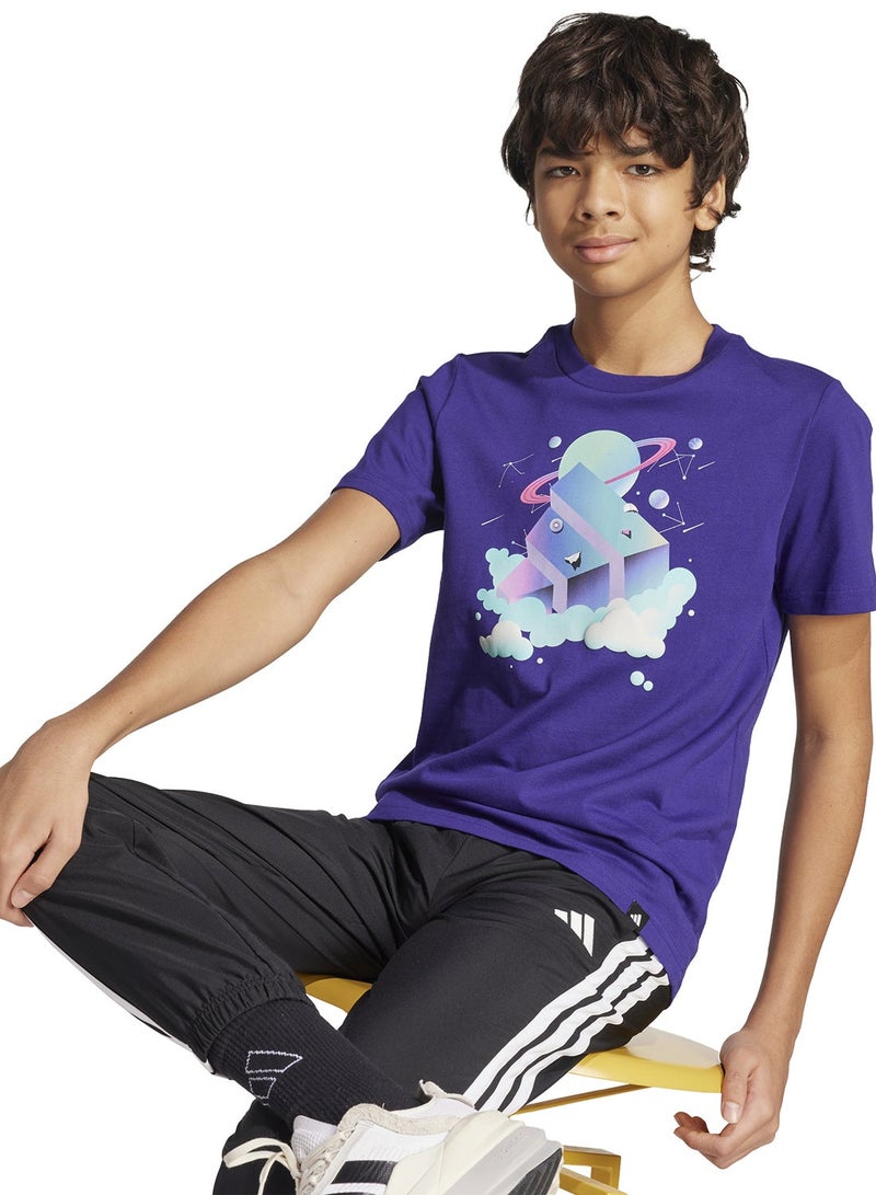 Adidas Youth All Day I Dream About Graphic T-Shirt - Image 3