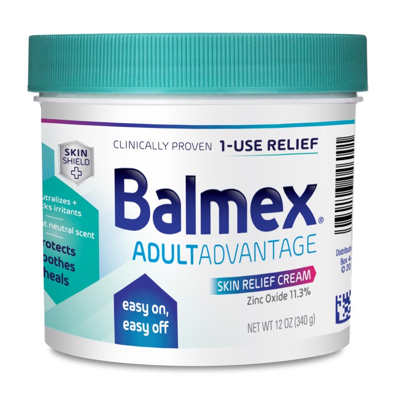 Balmex Adult Rash Relief Barrier Cream For Incontinence Care, Easy-On, Easy-Off, 12oz - Image 1