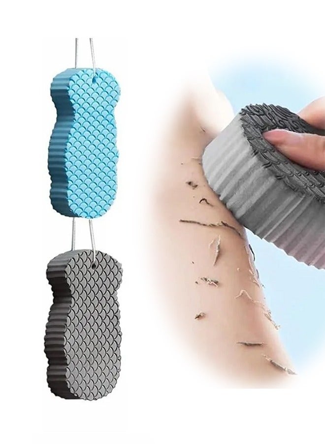 2-Piece Exfoliating Bath Sponge 3D Bath Sponge Shower Brush for Body Adult Baby - Image 1