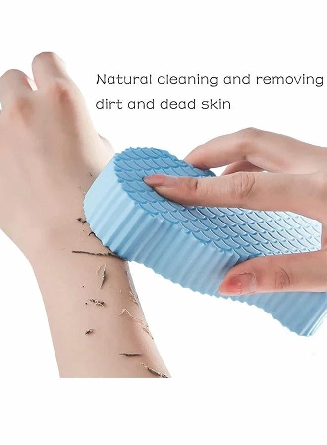 2-Piece Exfoliating Bath Sponge 3D Bath Sponge Shower Brush for Body Adult Baby - Image 2