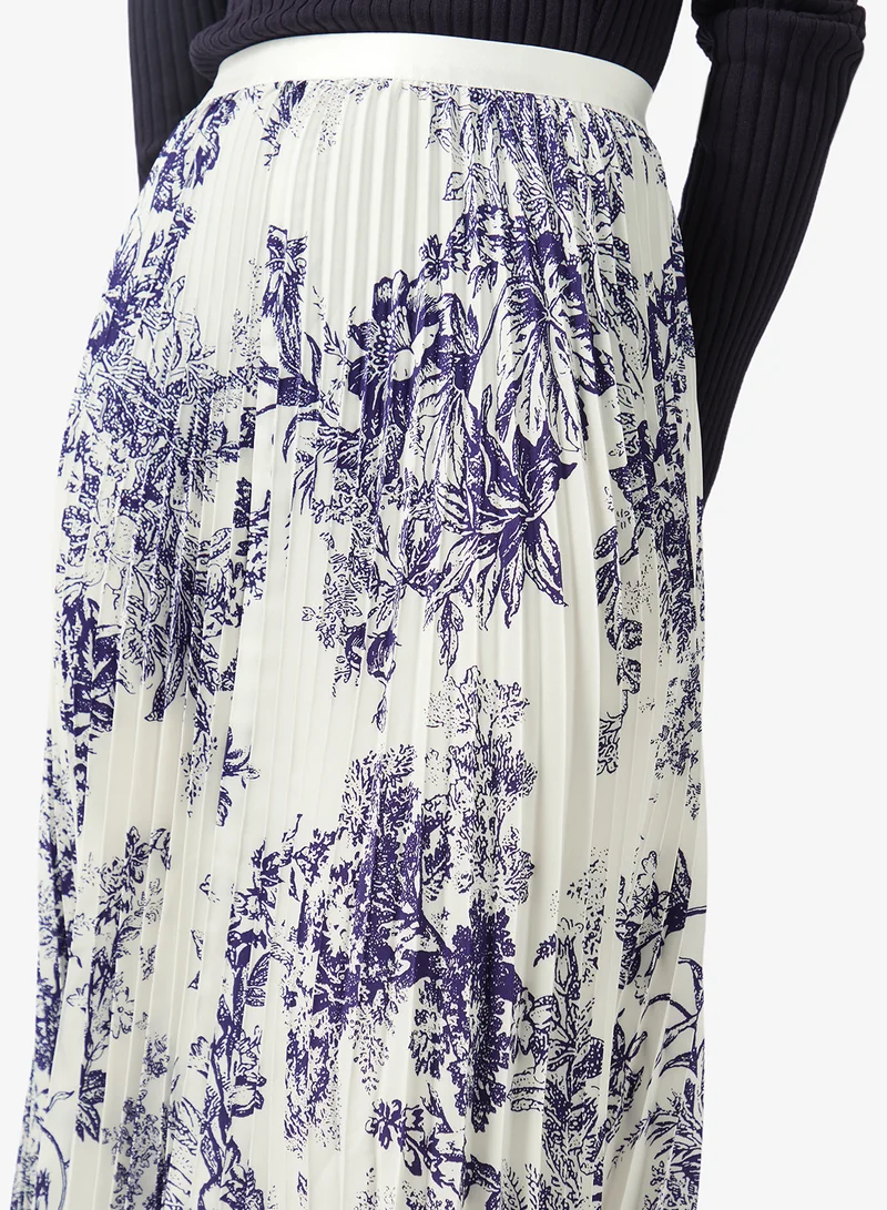 Khizana  Monochrome Print Skirt for Women | Best Price UAE