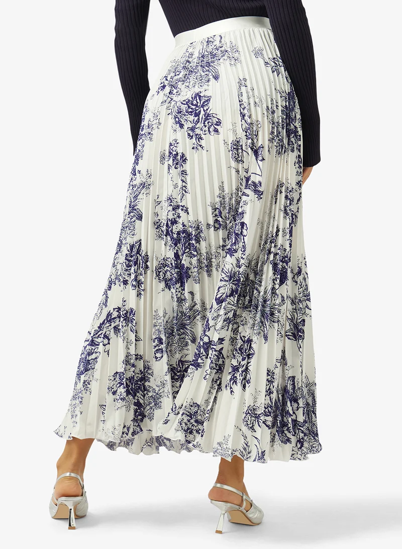 Khizana  Monochrome Print Skirt for Women | Best Price UAE