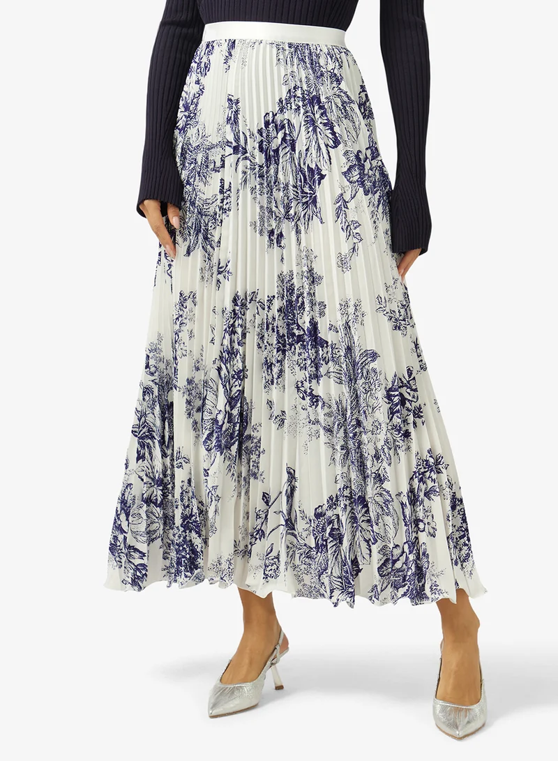 Khizana Monochrome Print Skirt