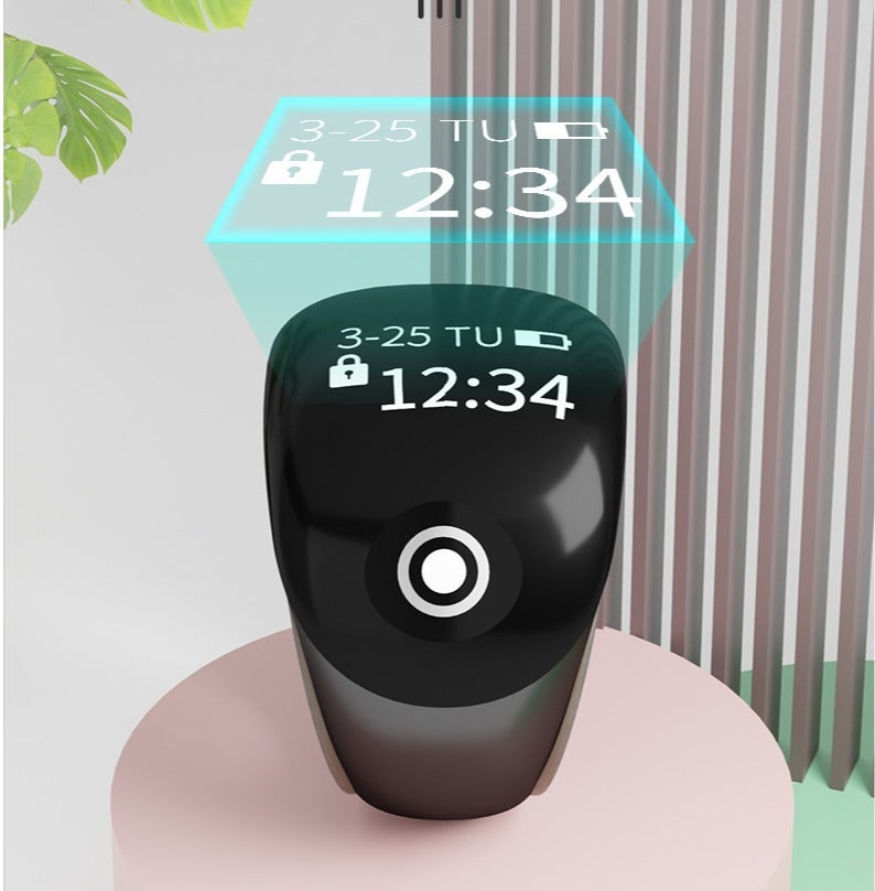 خاتم التسبيح الرقمي الذكي S8 Pro 3 في 1، قابل للتعديل، مع عداد أصابع للذكر الإسلامي، وساعة منبه، وشاشة LED - Image 5