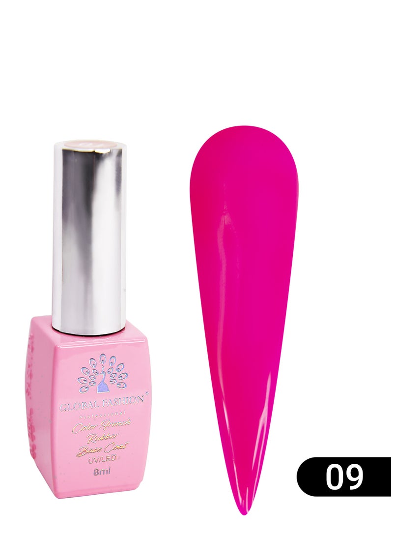 GLOBAL FASHION - GLOBAL FASHION-NEON RUBBER BASE, 8 ML, 09 - Image 1