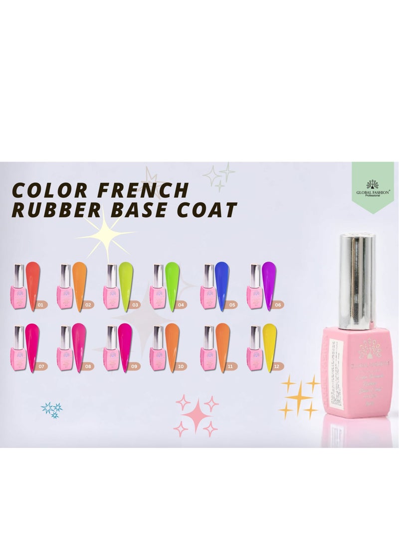 GLOBAL FASHION - GLOBAL FASHION-NEON RUBBER BASE, 8 ML, 09 - Image 1