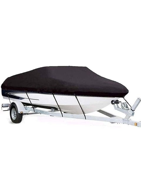11-13FT Boat Cover Yacht Outdoor Protection Trailer Boat Cover Waterproof 210D Polyester Oxford Cloth Boat Cover for Professional Ski Style Bass Boat