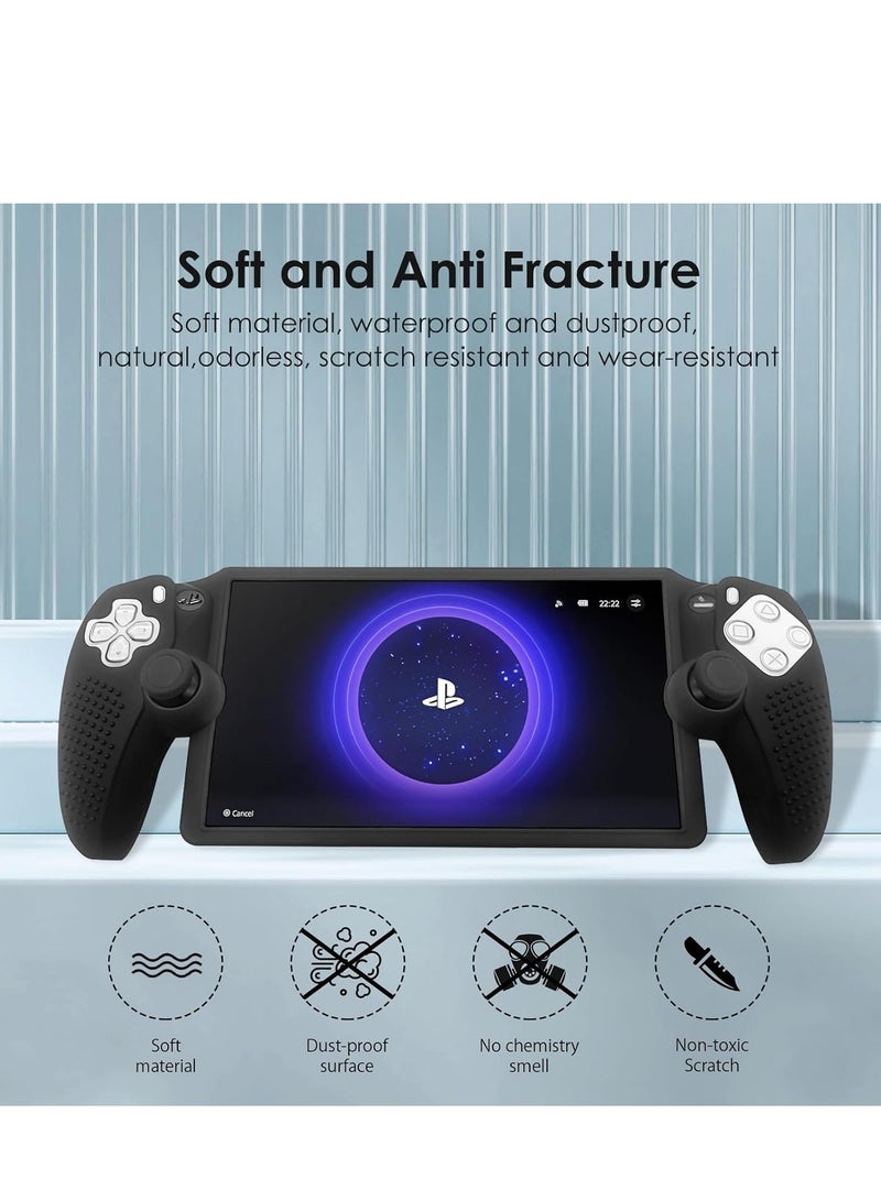 Black Silicone Case for Playstation Portal - Shock Absorbent, Anti-Fingerprint & Scratch Resistant Cover - Image 2