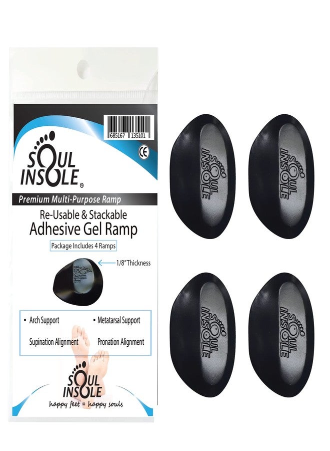 Soul Insole نعل داخلي لاصق من الجل لعلاج فرط الكب، والكب، ودعم قوس القدم، أو عظام مشط القدم - قابل للتكديس والغسل، لعلاج التهاب اللفافة الأخمصية، والورم العصبي، وألم مشط القدم - Image 1